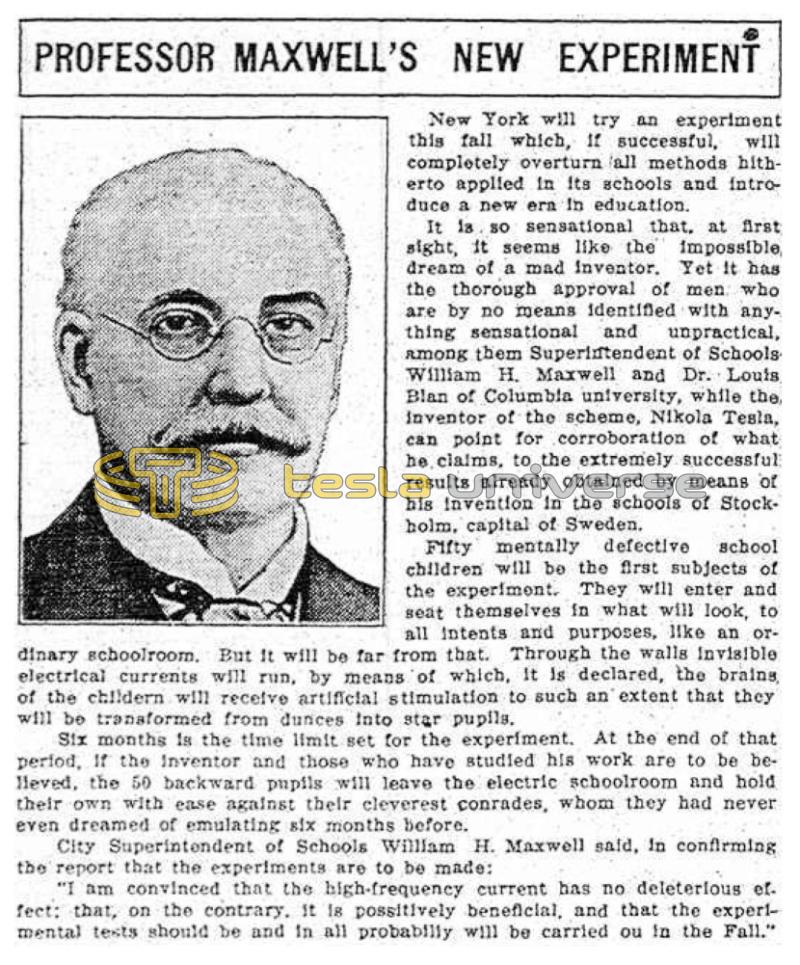Preview of Professor Maxwell's New Experiment article