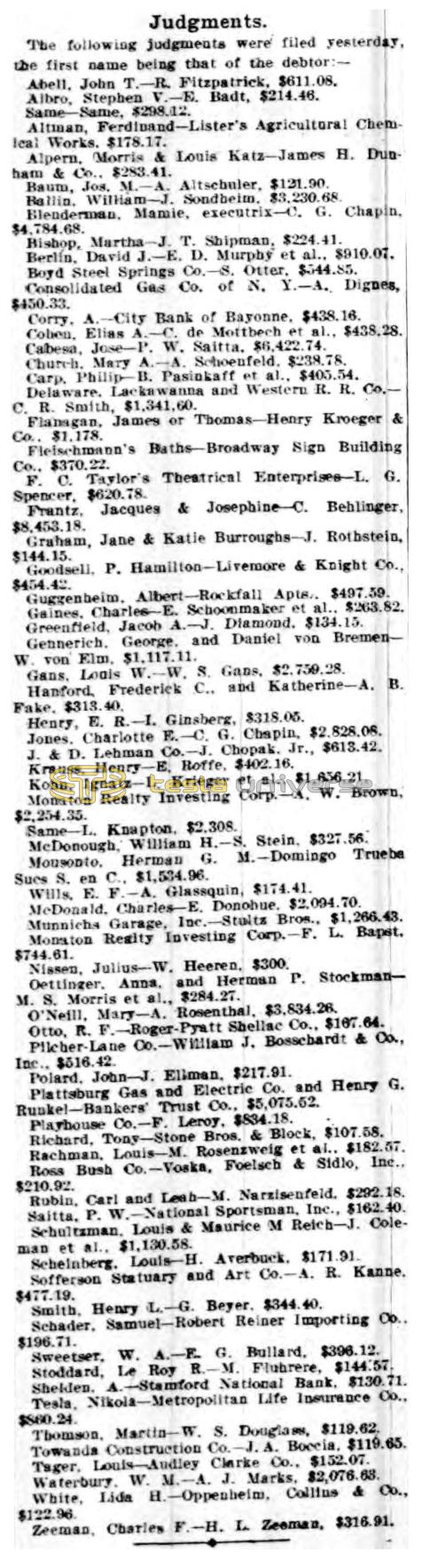 Preview of Judgments (Dec. 19, 1913) article