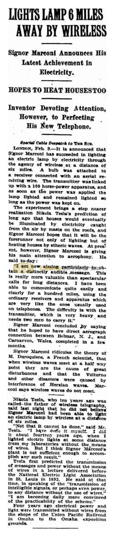 Preview of Lights Lamp 6 Miles Away by Wireless article