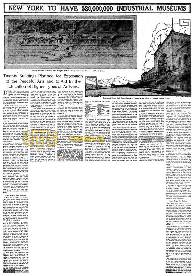 Preview of New York to Have $20,000,000 Industrial Museums article
