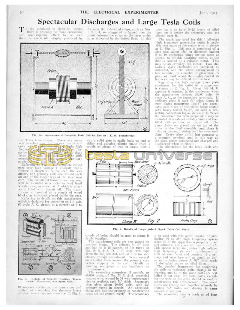 Preview of Spectacular Discharges and Large Tesla Coils article