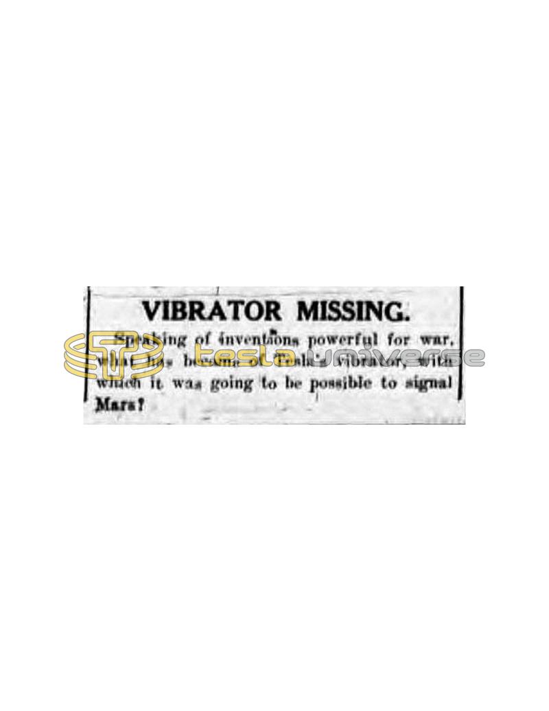 Preview of Vibrator Missing article