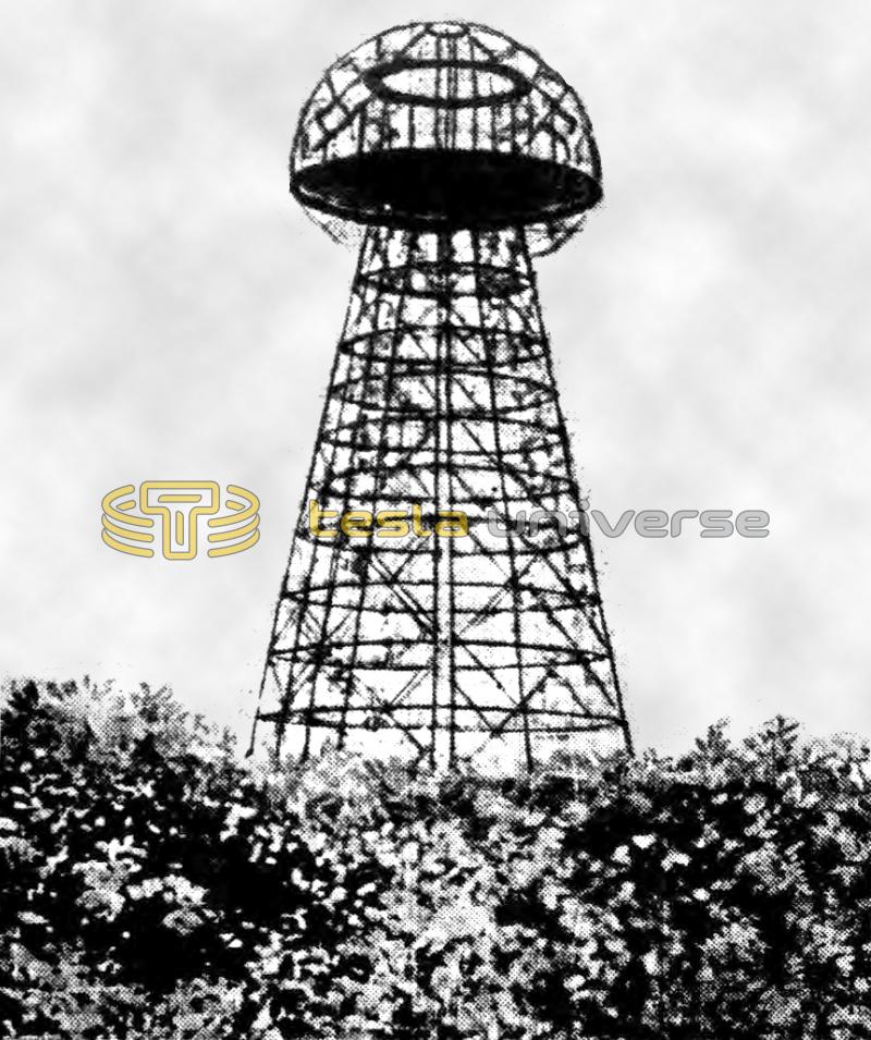 Newspaper Photo of Wardenclyffe Tower