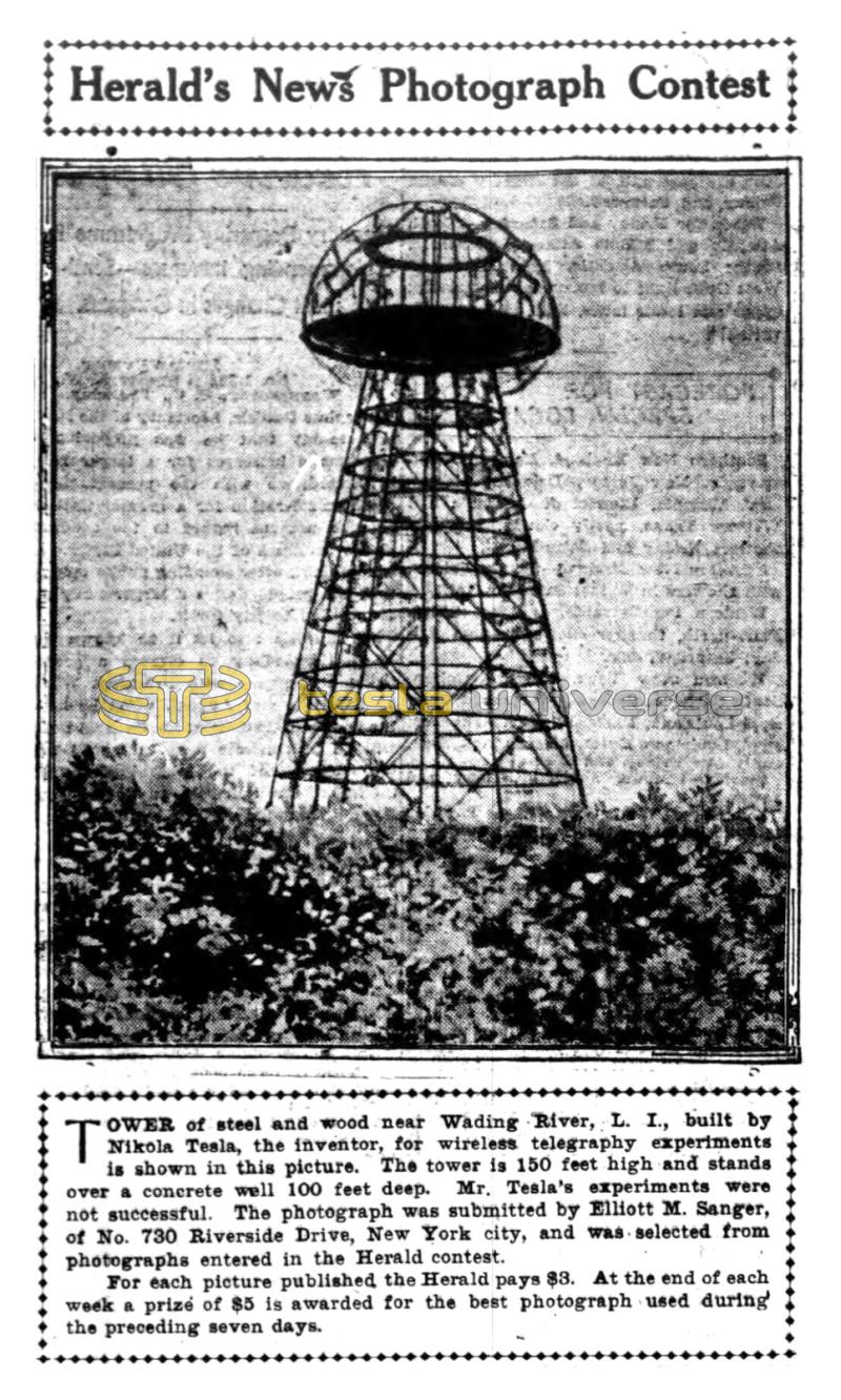 Preview of Herald's News Photograph Content - Tower of Steel and Wood article
