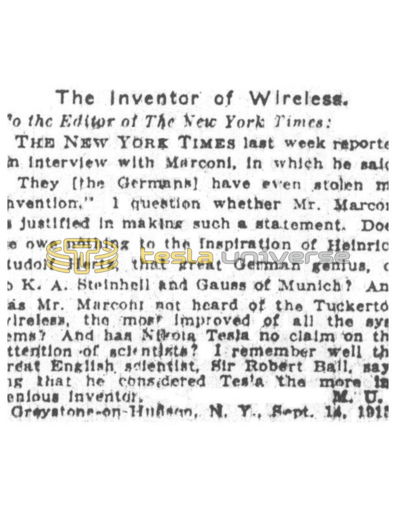 Preview of The Inventor of Wireless article