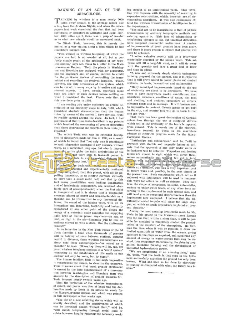 Preview of Dawning of an Age of the Miraculous article