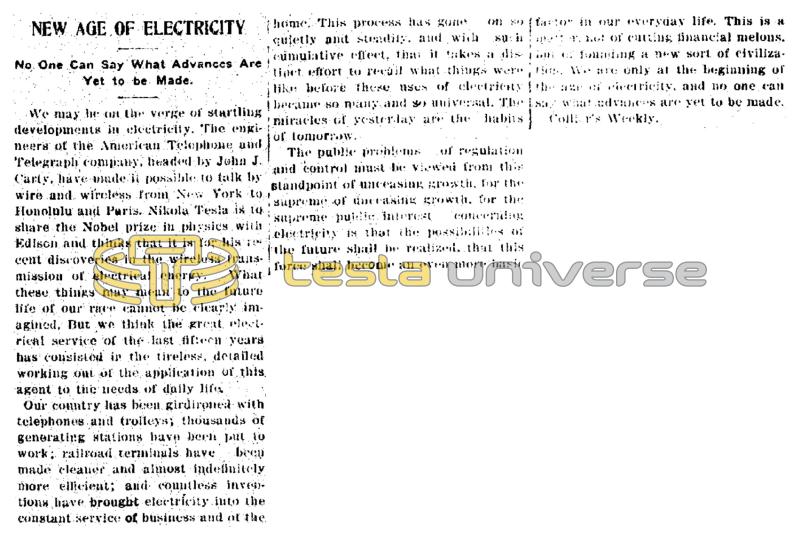 Preview of New Age of Electricity article