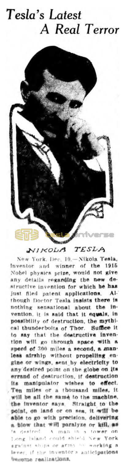 Preview of Tesla's Latest A Real Terror article