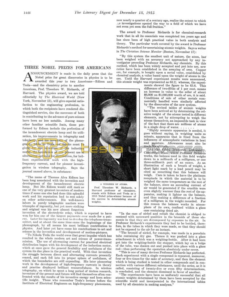 Preview of Three Nobel Prizes for Americans article