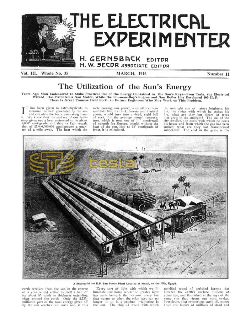 Preview of The Utilization of the Sun's Energy article