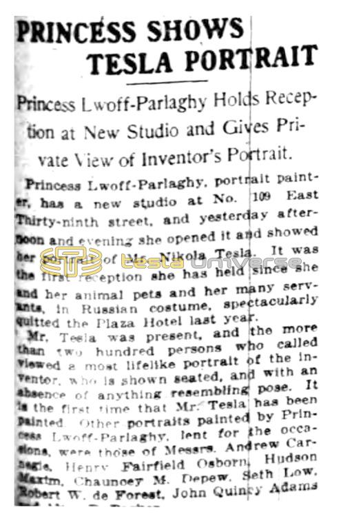 Preview of Princess Shows Tesla Portrait article