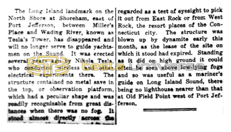 Preview of Tesla's Tower Disappeared article