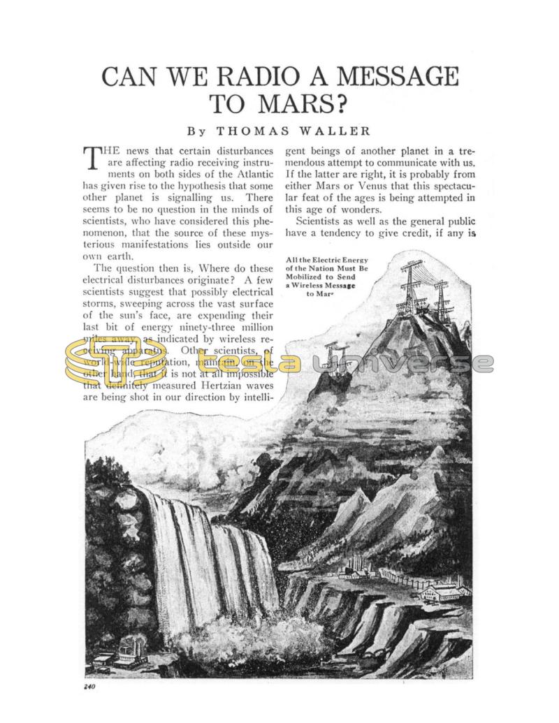 Preview of Can we Radio a Message to Mars? article
