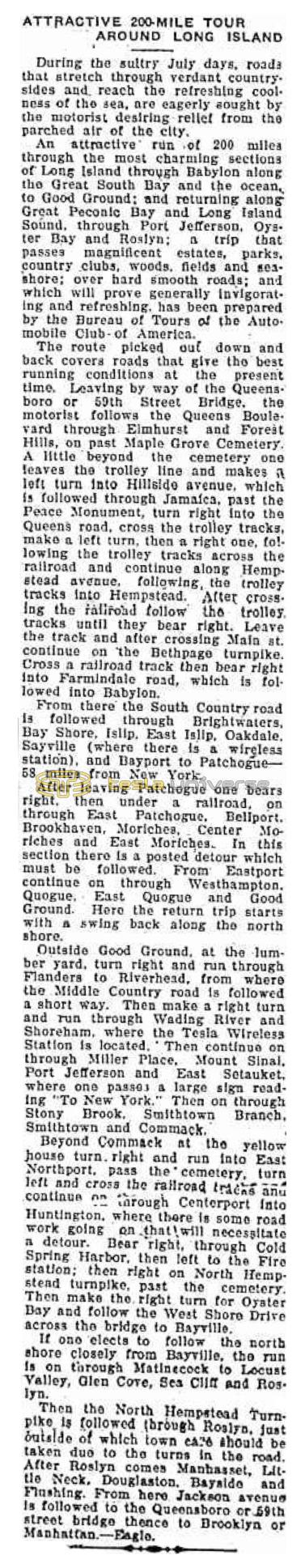Preview of Attractive 200-Mile Tour Around Long Island article