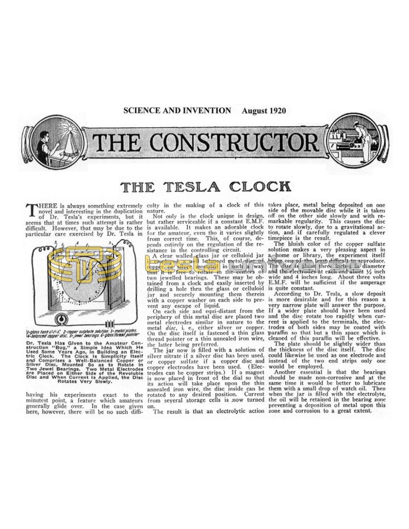 Preview of The Tesla Clock article