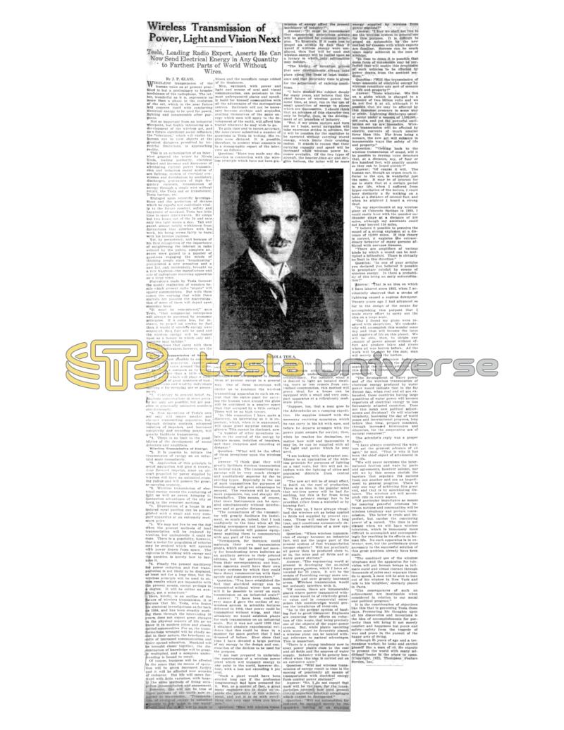 Preview of Wireless Transmission of Power, Light and Vision Next article