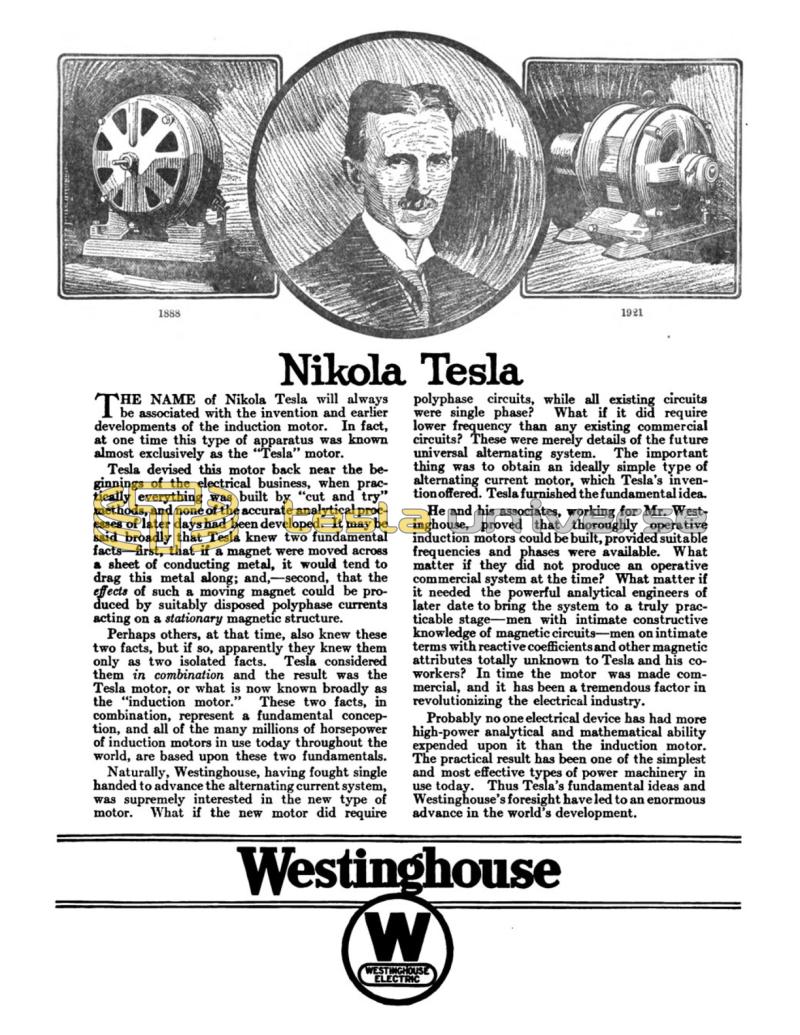 Preview of Nikola Tesla article