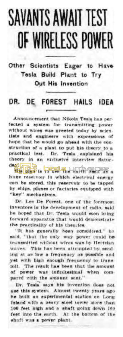 Preview of Savants Await Test of Wireless Power article