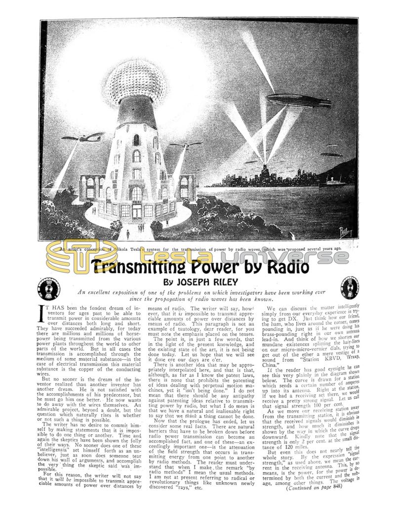 Preview of Transmitting Power by Radio article