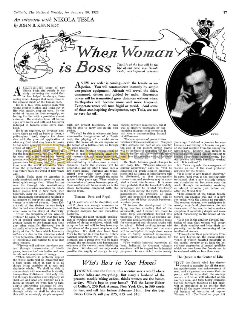 Preview of When Woman is Boss article