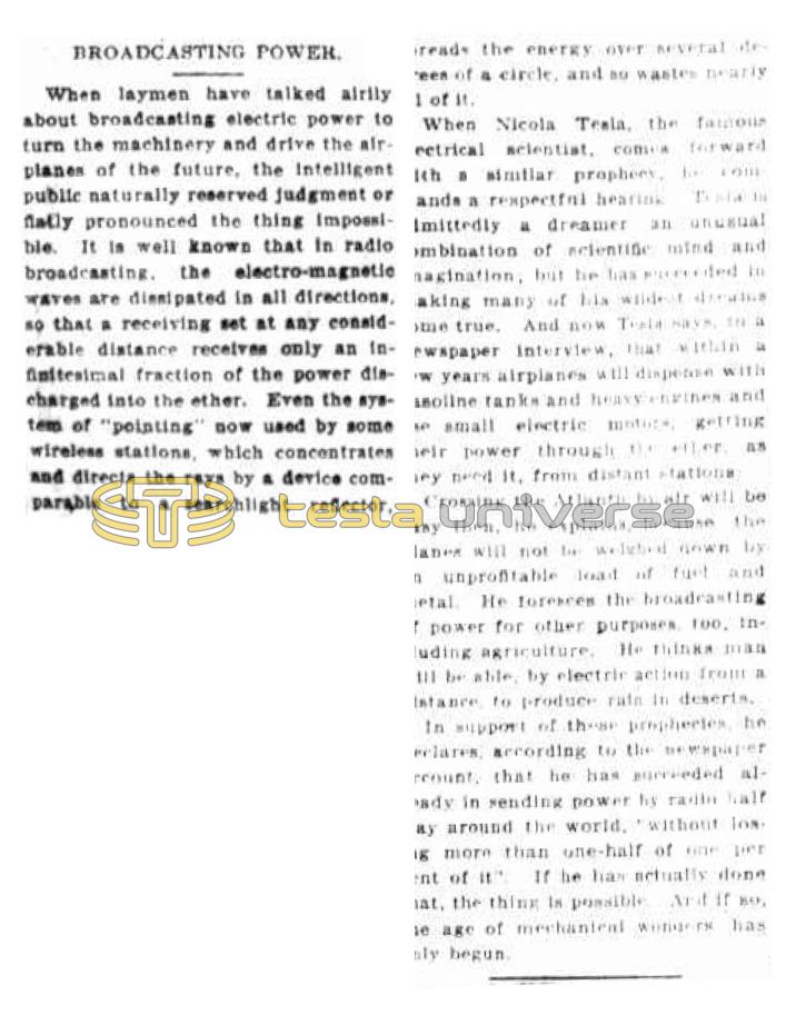 Preview of Broadcasting Power article