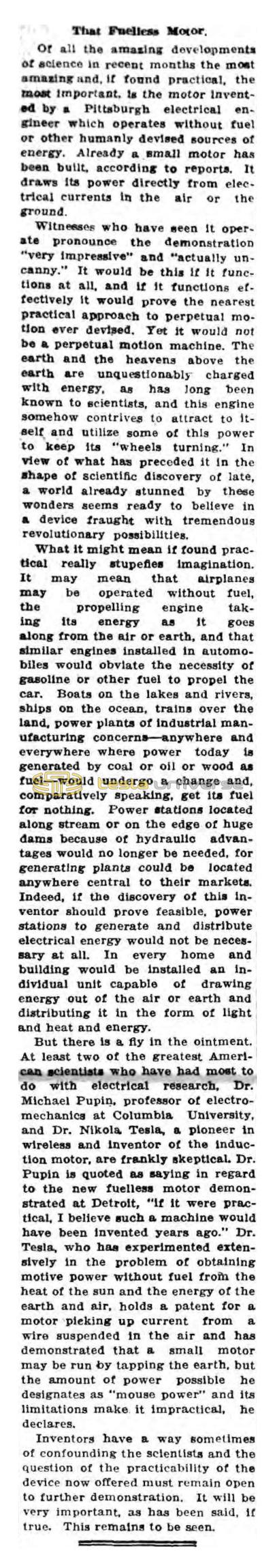 Preview of That Fuelless Motor article