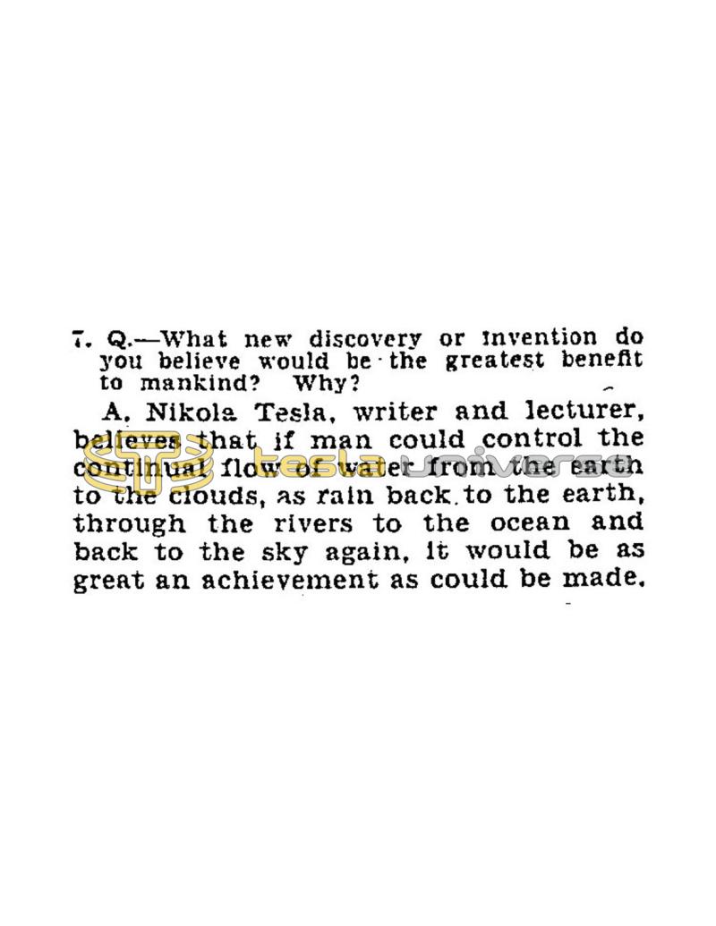 Preview of Answers to Edison's Questions - Part I Physics, Chemistry, Mathematics article