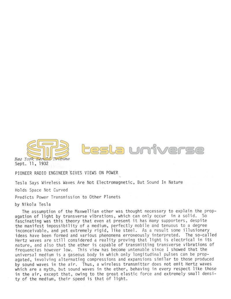 Preview of Pioneer Radio Engineer Gives View on Power article