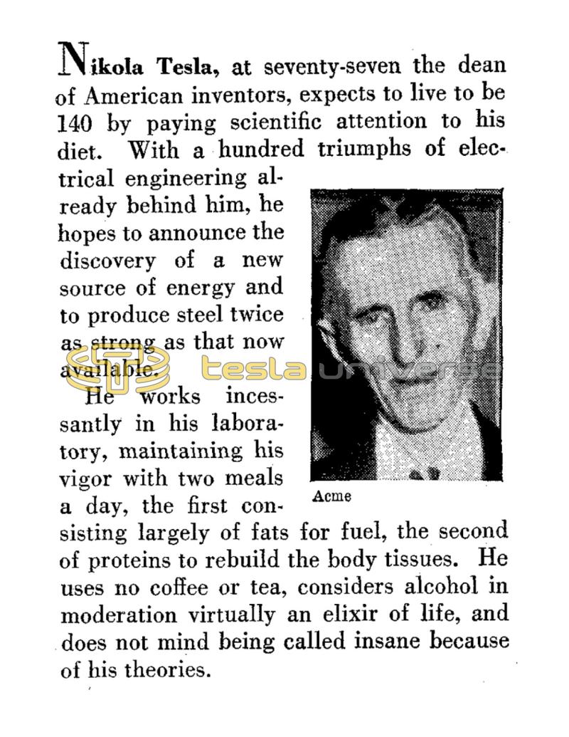 Preview of They Stand Out From the Crowd - Nikola Tesla article