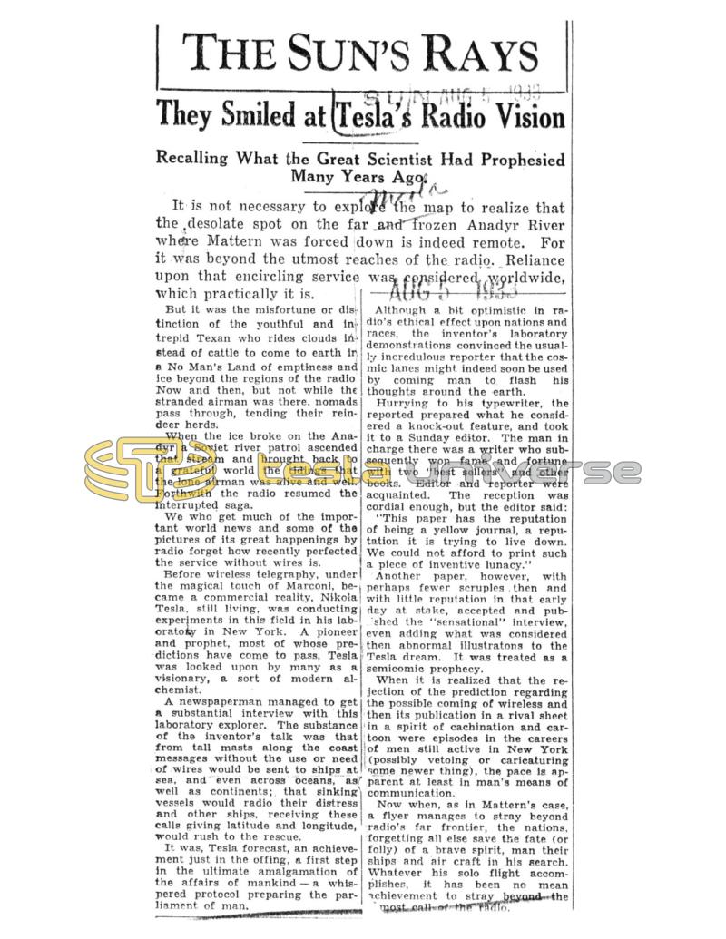 Preview of The Sun's Rays article