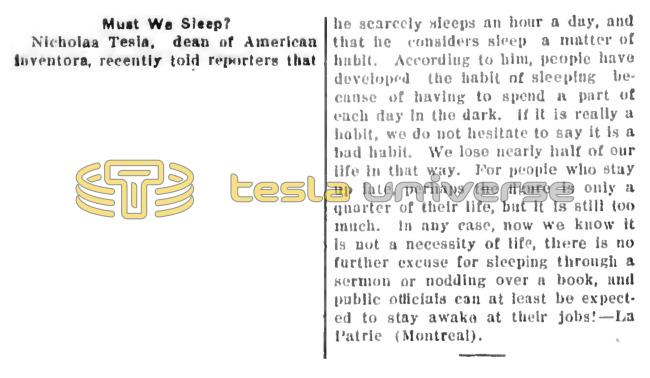Preview of Must We Sleep? article