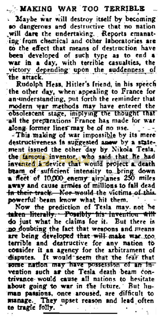 Preview of Making War Too Terrible article