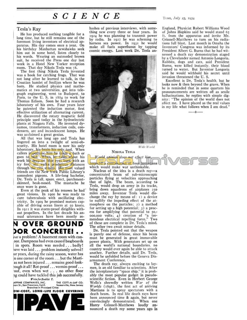 Preview of Tesla's Ray article