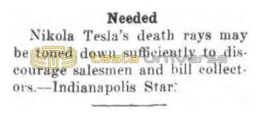 Preview of Needed - Nikola Tesla's Death Rays (reprint) article