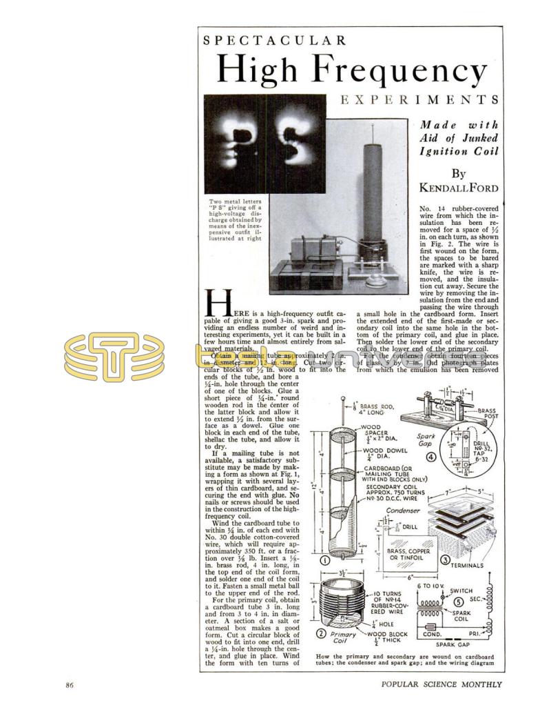 Preview of Spectacular High Frequency Experiments article