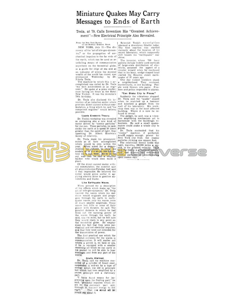 Preview of Miniature Quakes May Carry Messages to Ends of Earth article