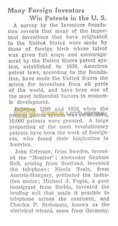 Preview of Many Foreign Inventors Win Patents in the U. S. article