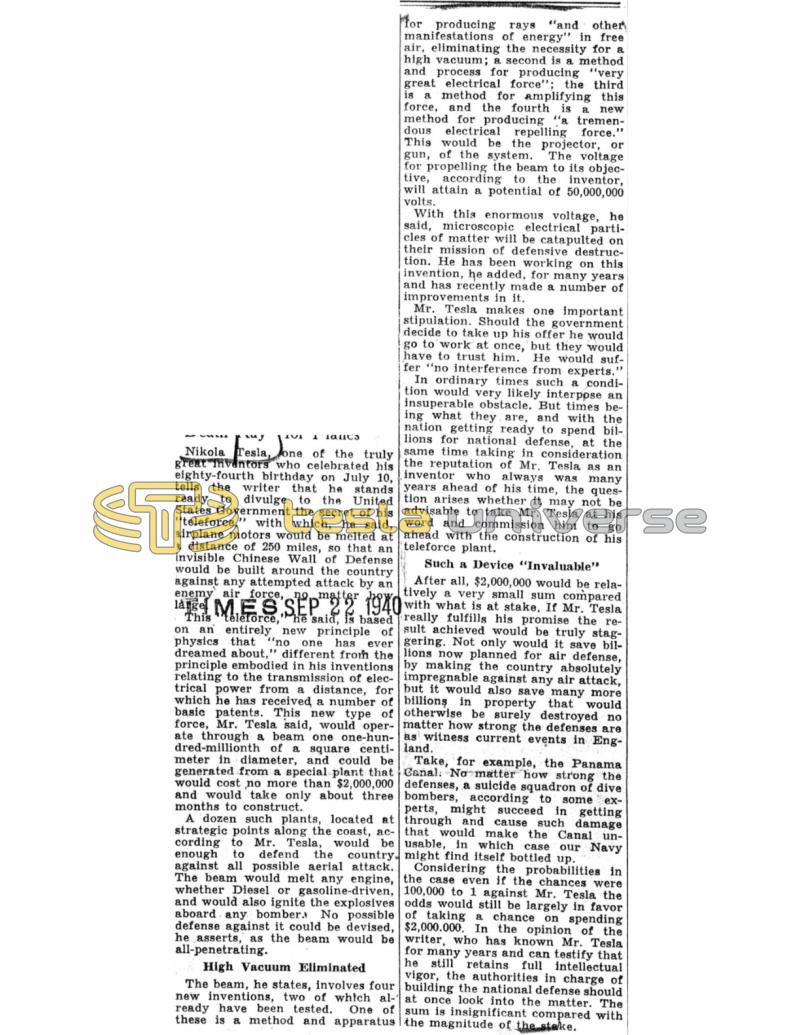 Preview of "Death Ray" for Planes article