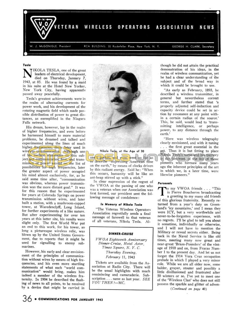 Preview of Tesla article