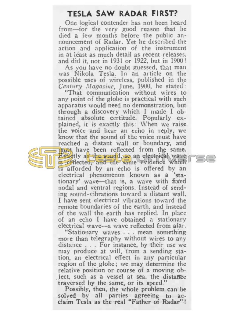 Preview of Tesla Saw Radar First? article