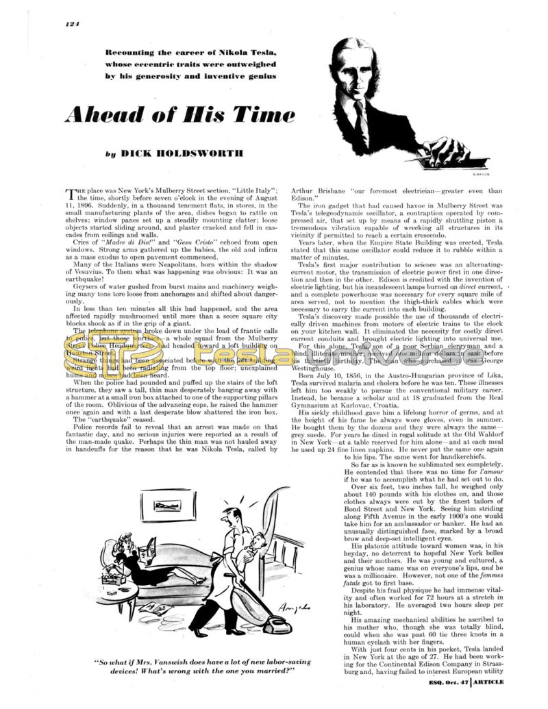 Preview of Ahead of His Time article