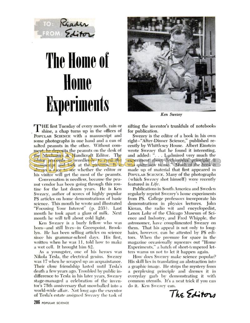Preview of The Home of Home Experiments article