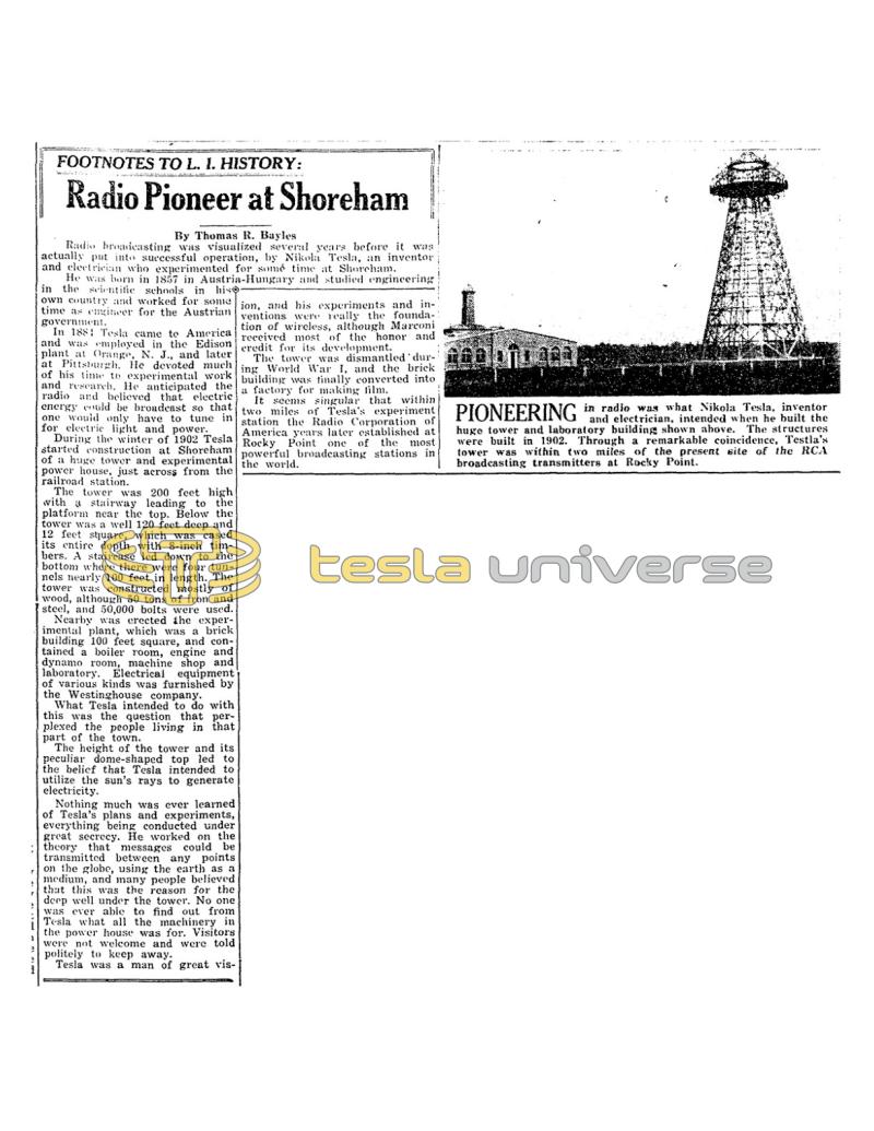 Preview of Radio Pioneer at Shoreham article