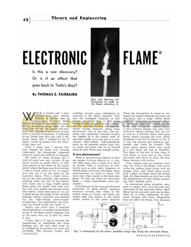 Preview of Electronic Flame article