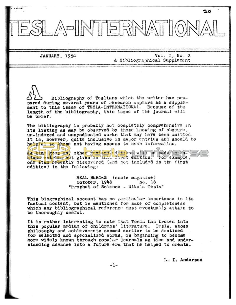 Preview of Tesla-International Vol. I, No. 2 article