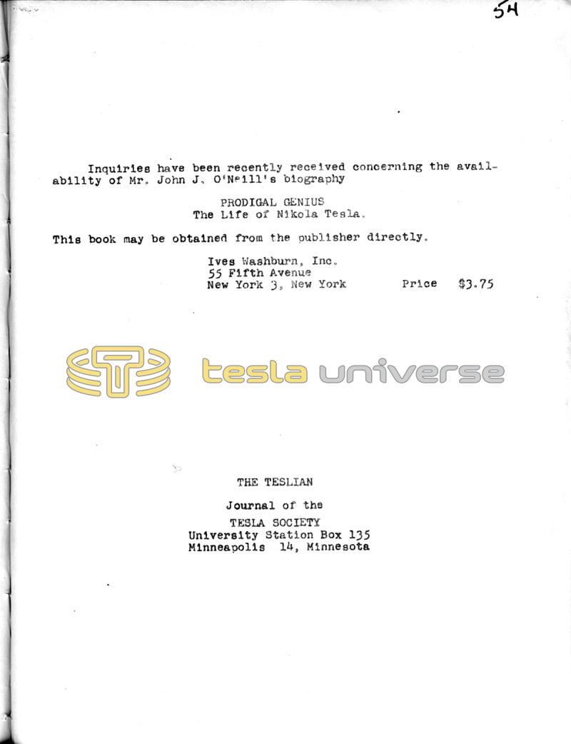 The Teslian - Vol. I, No. 5 - Page 14