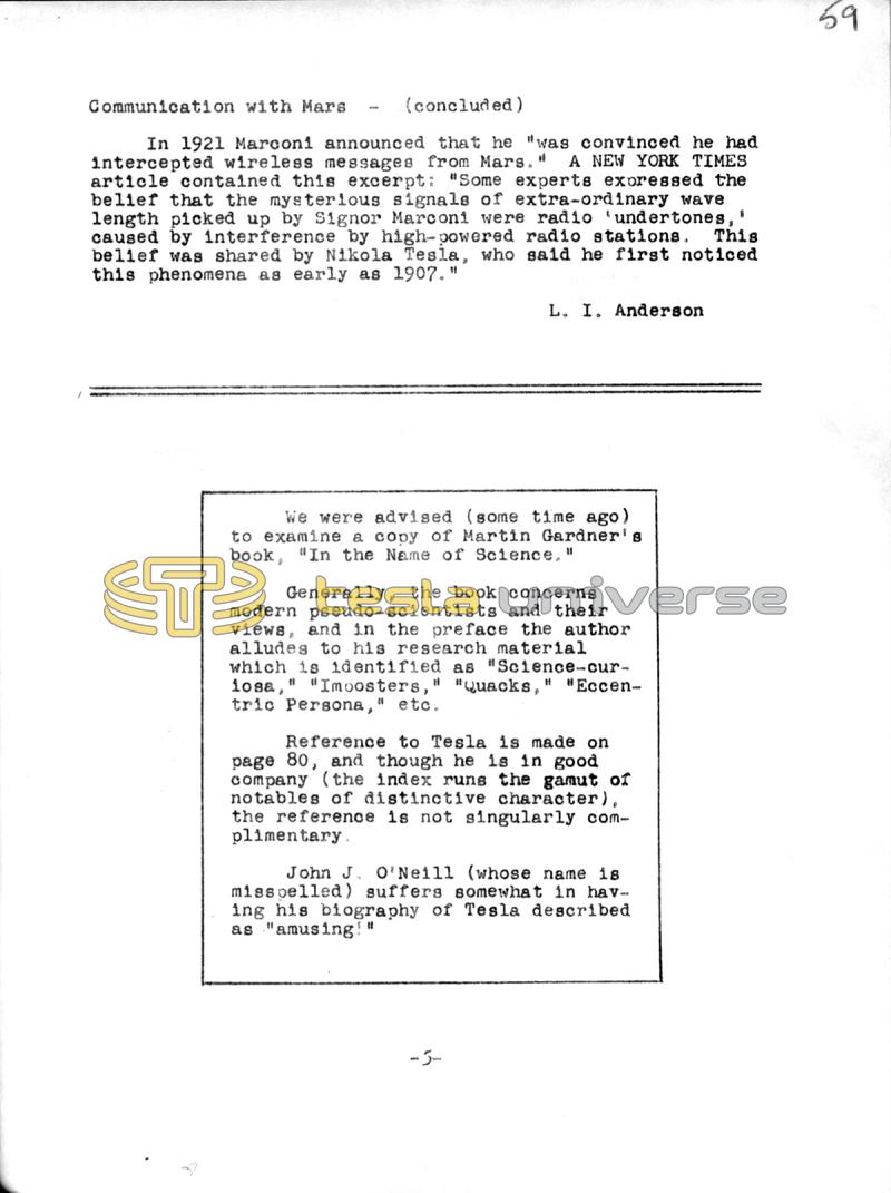 The Teslian - Vol. I, No. 6 - Page 5