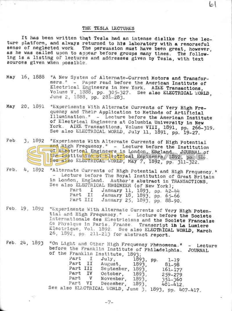 The Teslian - Vol. I, No. 6 - Page 7