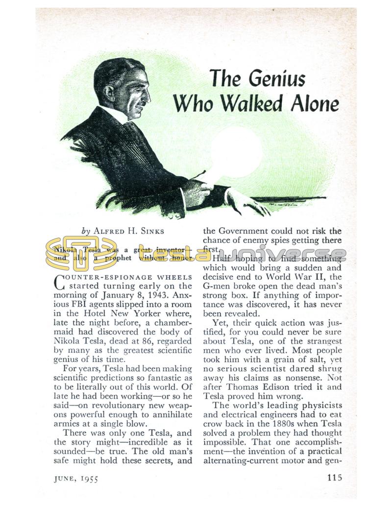 Preview of The Genius Who Walked Alone article