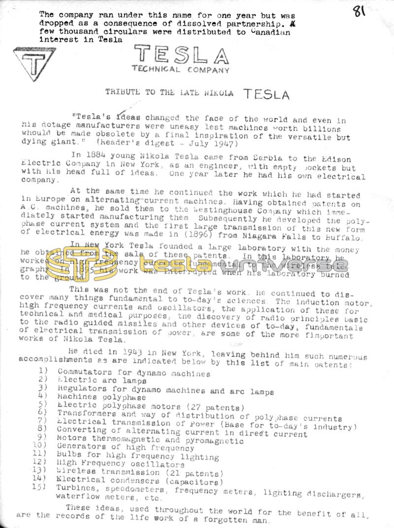 The Teslian - Vol. I, No. 8 - Page 8